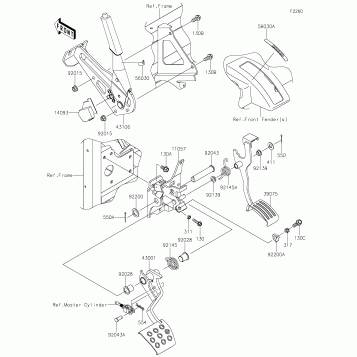 Brake Pedal/Throttle Lever