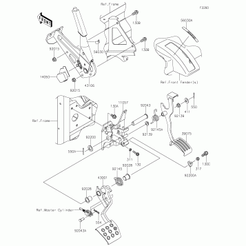Brake Pedal/Throttle Lever