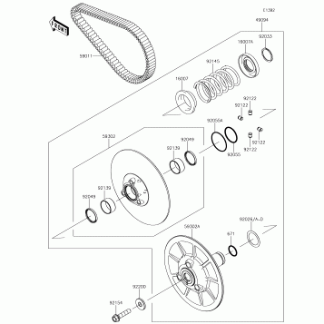 Driven Converter/Drive Belt