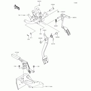 Brake Pedal/Throttle Lever
