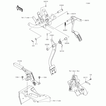 Brake Pedal/Throttle Lever