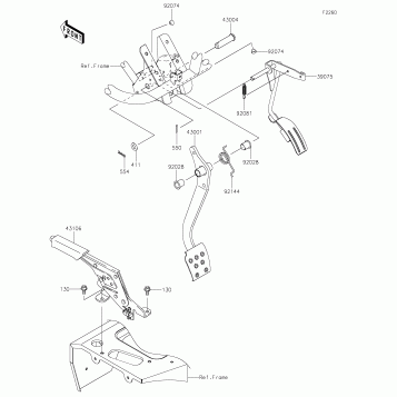 Brake Pedal/Throttle Lever
