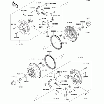 Rear Hubs/Brakes