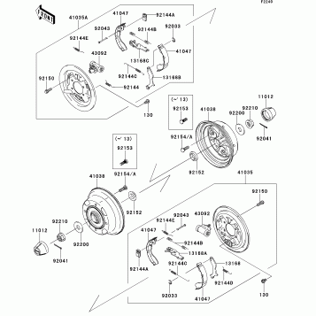 Rear Hubs/Brakes