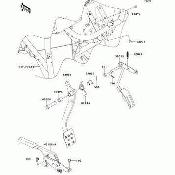 Brake Pedal/Throttle Lever