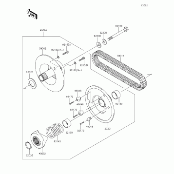 Driven Converter/Drive Belt