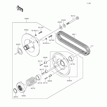 Driven Converter/Drive Belt