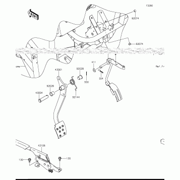 Brake Pedal/Throttle Lever