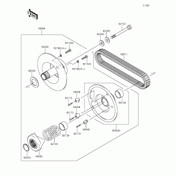 Driven Converter/Drive Belt