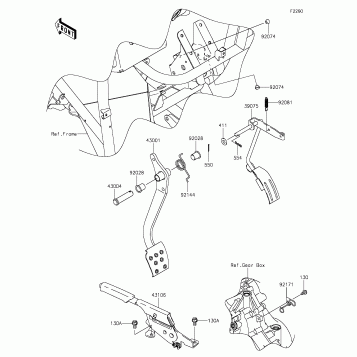 Brake Pedal/Throttle Lever