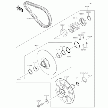Driven Converter/Drive Belt