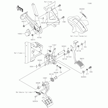 Brake Pedal/Throttle Lever