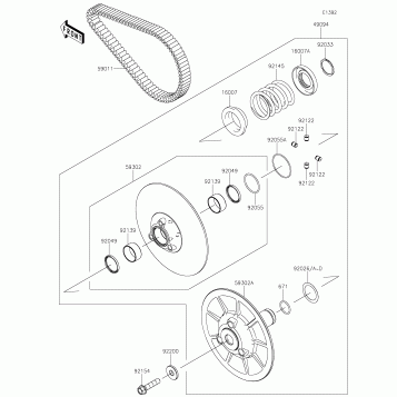 Driven Converter/Drive Belt