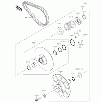 Driven Converter/Drive Belt