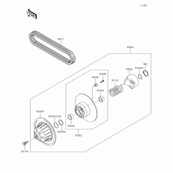 Driven Converter/Drive Belt