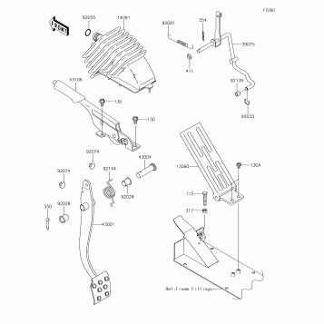 Brake Pedal/Throttle Lever