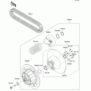 Driven Converter/Drive Belt