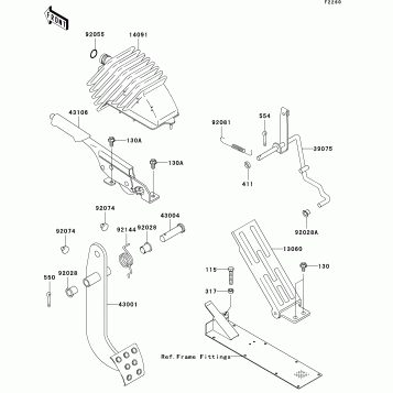 Brake Pedal/Throttle Lever