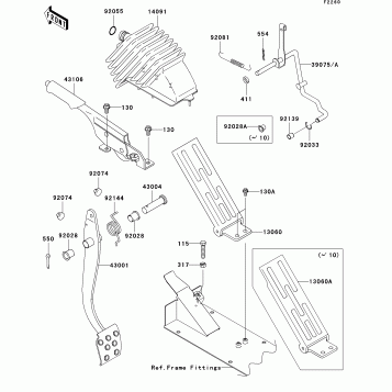 Brake Pedal/Throttle Lever