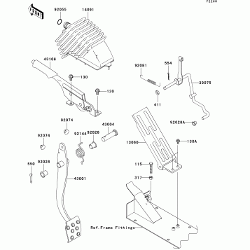 Brake Pedal/Throttle Lever