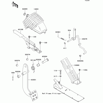 Brake Pedal/Throttle Lever