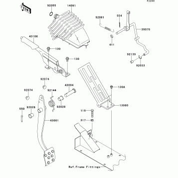 Brake Pedal/Throttle Lever