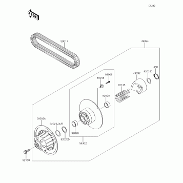 Driven Converter/Drive Belt