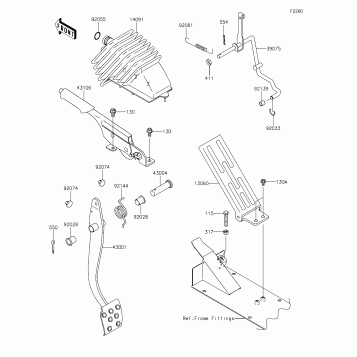 Brake Pedal/Throttle Lever