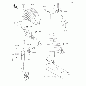 Brake Pedal/Throttle Lever
