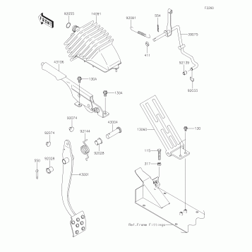 Brake Pedal/Throttle Lever