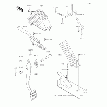 Brake Pedal/Throttle Lever