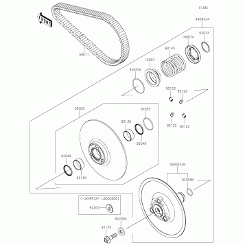 Driven Converter/Drive Belt