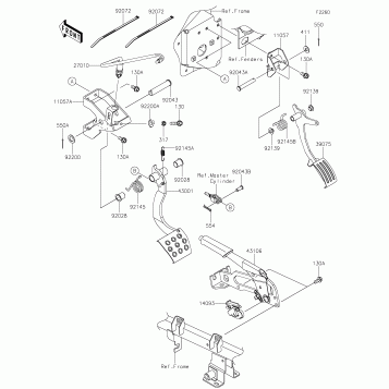 Brake Pedal/Throttle Lever