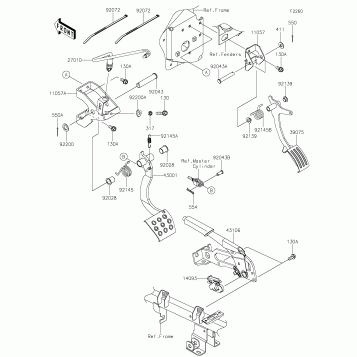 Brake Pedal/Throttle Lever