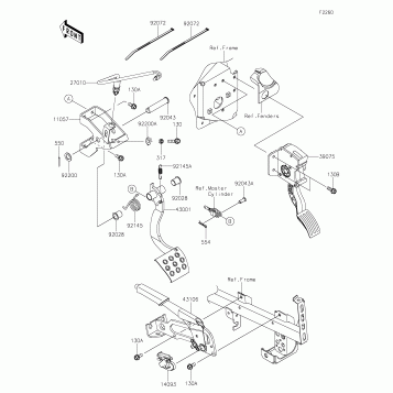 Brake Pedal/Throttle Lever
