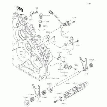 Gear Change Drum/Shift Fork(s)