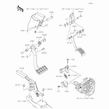 Brake Pedal/Throttle Lever