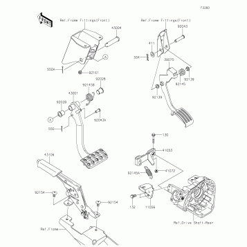 Brake Pedal/Throttle Lever