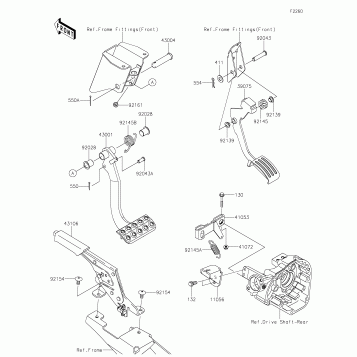 Brake Pedal/Throttle Lever