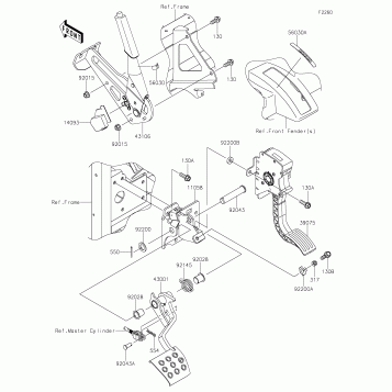 Brake Pedal/Throttle Lever