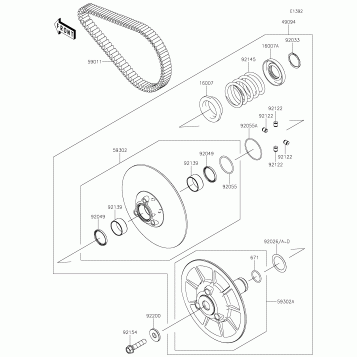 Driven Converter/Drive Belt