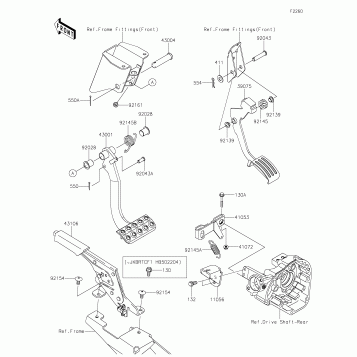 Brake Pedal/Throttle Lever