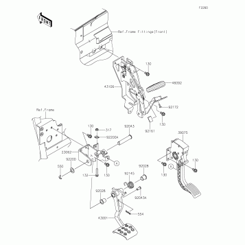 Brake Pedal/Throttle Lever