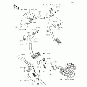 Brake Pedal/Throttle Lever
