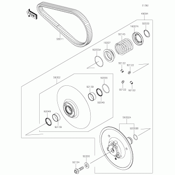 Driven Converter/Drive Belt