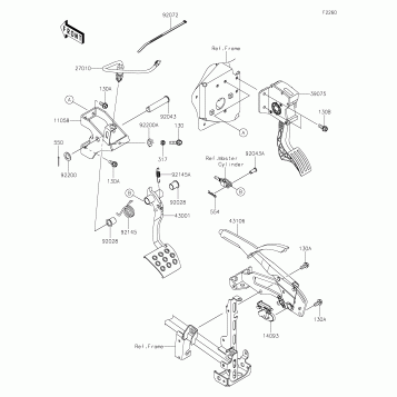 Brake Pedal/Throttle Lever