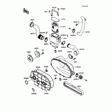 Converter Cover/Drive Belt