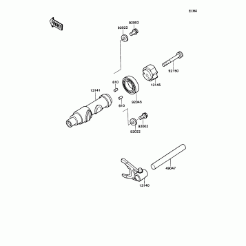 Change Drum/Shift Fork