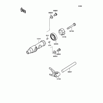 Change Drum/Shift Fork