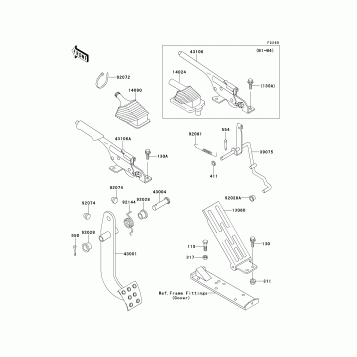Brake Pedal/Throttle Lever